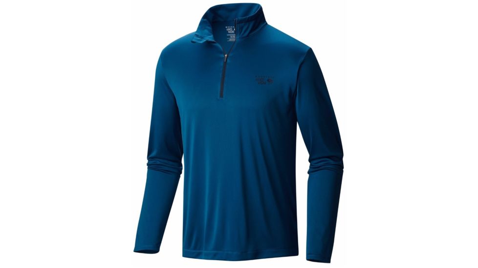 Wicked Long Sleeve Zip T - Mens-Phoenix Blue-Small