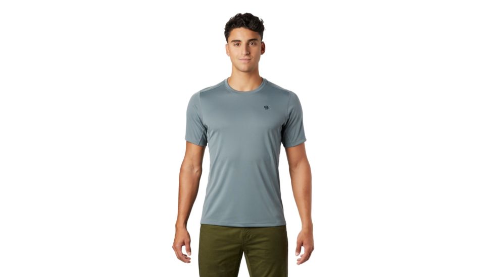 Mountain Hardwear Wicked Tech Short Sleeve T - Men's, Light Storm, Medium, OM8802054-M