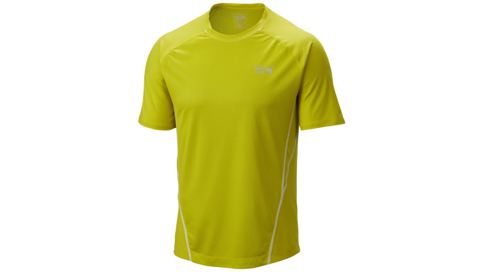 Mountain Hardwear WickedCool Short Sleeve T - Mens-Ginkgo-X-Large