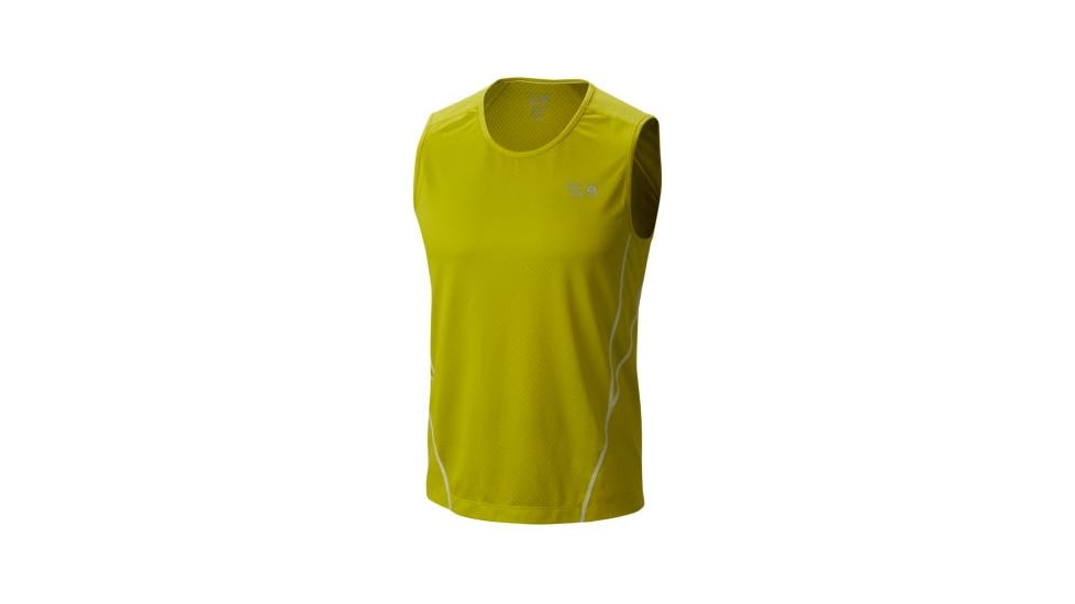 Mountain Hardwear WickedCool Tank - Mens-Ginkgo-Large