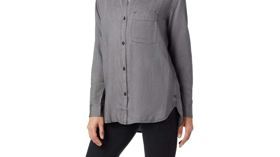 Mountain Hardwear Willow Spring Long Sleeve Shirt - Womens, Black, Large, OL8297010-L