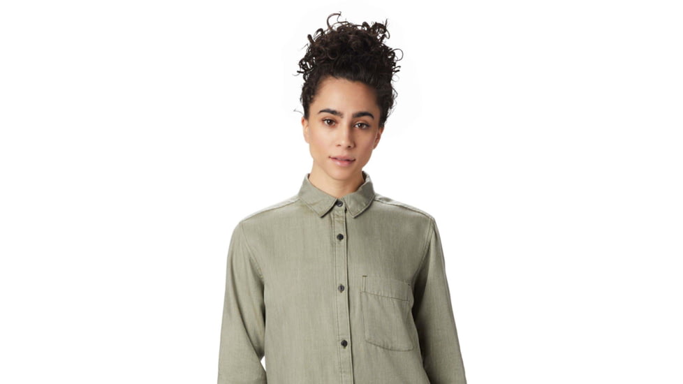 Mountain Hardwear Willow Spring Long Sleeve Shirt - Womens, Dark Army, Medium, OL8297304-M