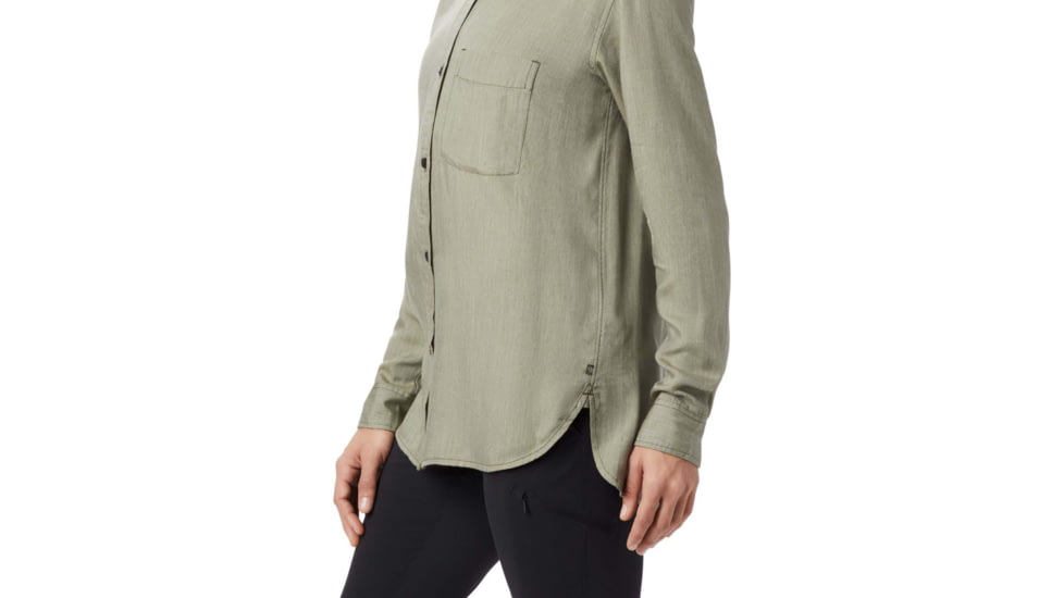 Mountain Hardwear Willow Spring Long Sleeve Shirt - Womens, Dark Army, Medium, OL8297304-M