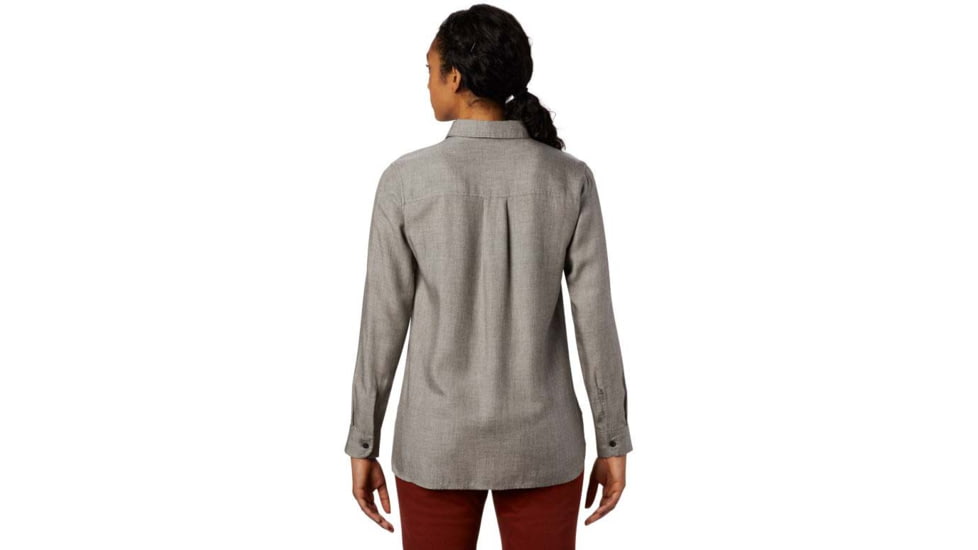 Mountain Hardwear Willow Spring Long Sleeve Shirt - Womens, Manta Grey, Large, OL8297073-L