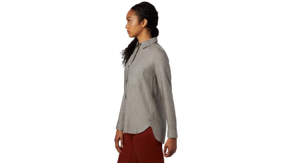 Mountain Hardwear Willow Spring Long Sleeve Shirt - Womens, Manta Grey, Large, OL8297073-L