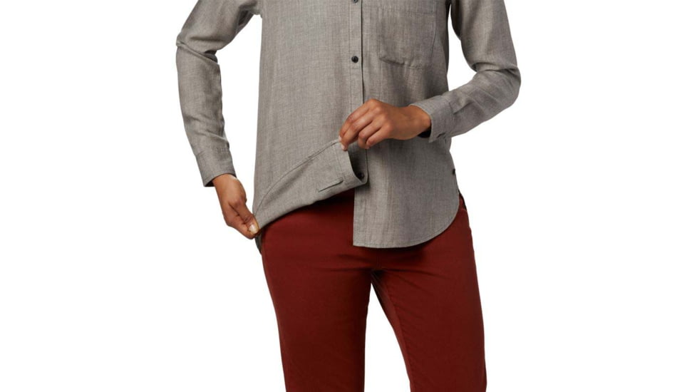 Mountain Hardwear Willow Spring Long Sleeve Shirt - Womens, Manta Grey, Large, OL8297073-L
