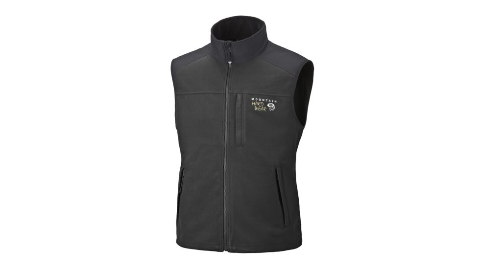 Mountain Hardwear Windstopper Tech Vest - Men's-Grill/Black-Small