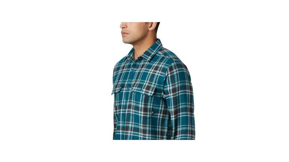 Mountain Hardwear Woolchester Long Sleeve Shirt - Mens, Dive, Medium, 1851191468-M