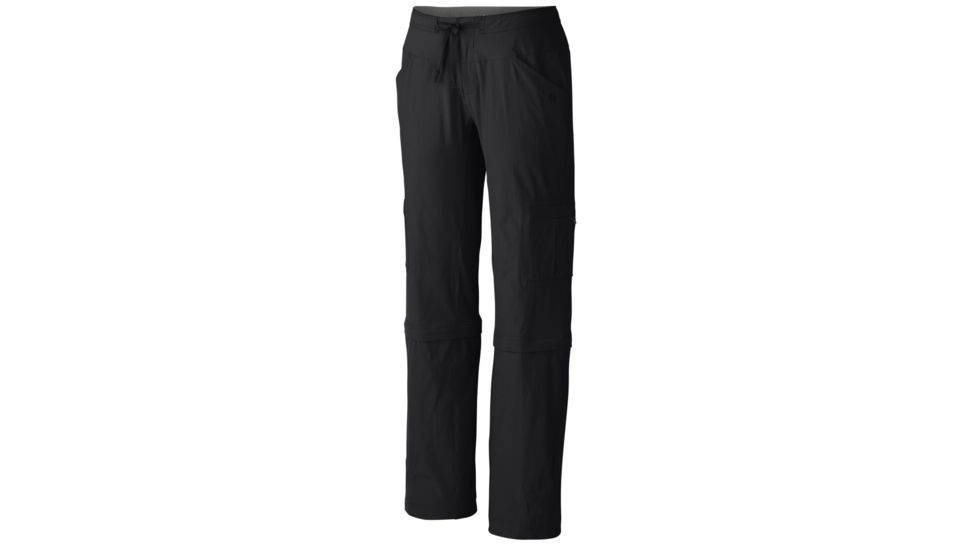 Mountain Hardwear Yuma II Convertible Pant - Womens-Black-Regular Inseam-6