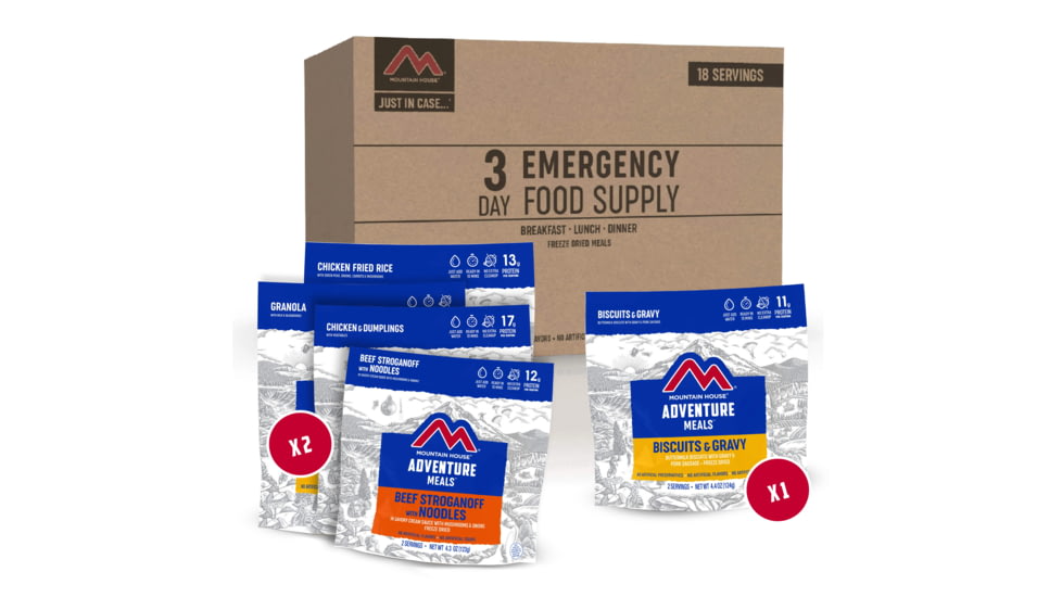 Mountain House 3-Day Emergency Food Kit Clean Label, 83608