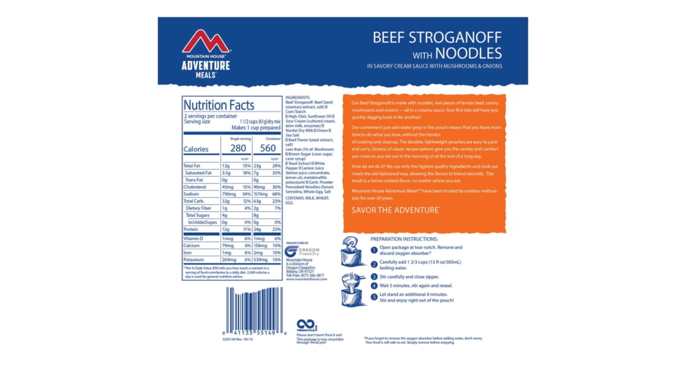 Mountain House BeefStroganoff, 55149
