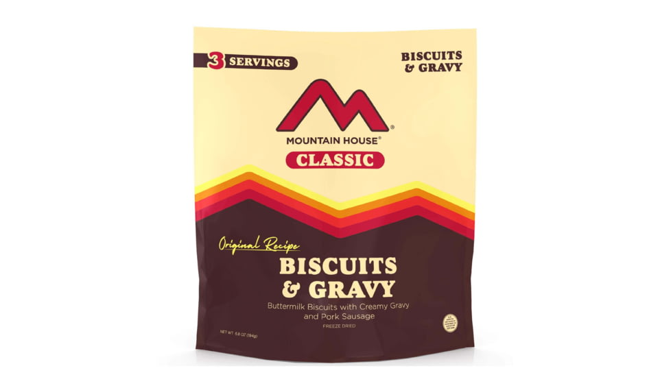 Mountain House Biscuits and Gravy, 3 Servings, 54487