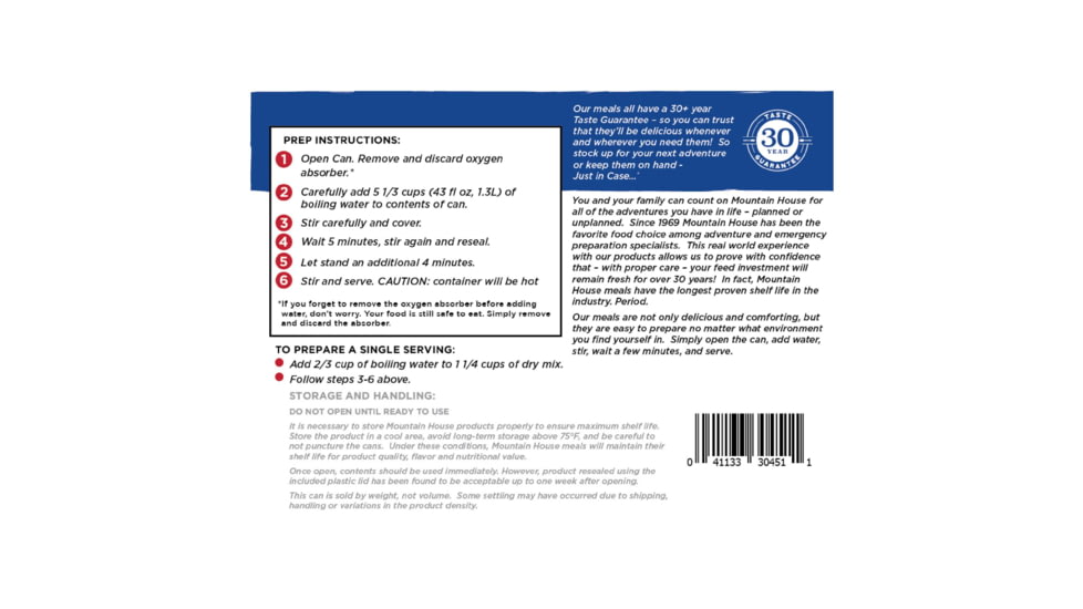 Mountain House Breakfast Skillet, 8 Servings, 30451