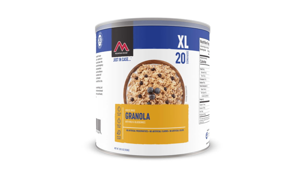 Mountain House Granola with Milk &amp; Blueberries, 20 Servings, 30450