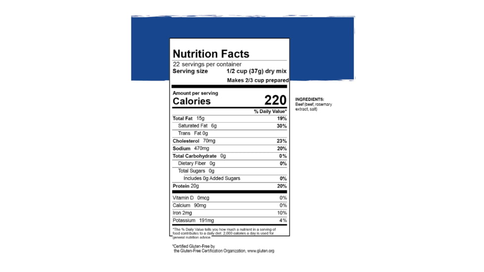 Mountain House Ground Beef - Bulk mtn0003