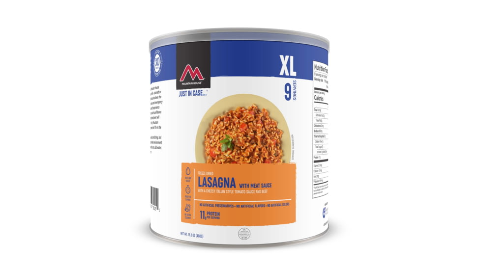Mountain House Lasagna with Meat Sauce, 9 Servings, 30125
