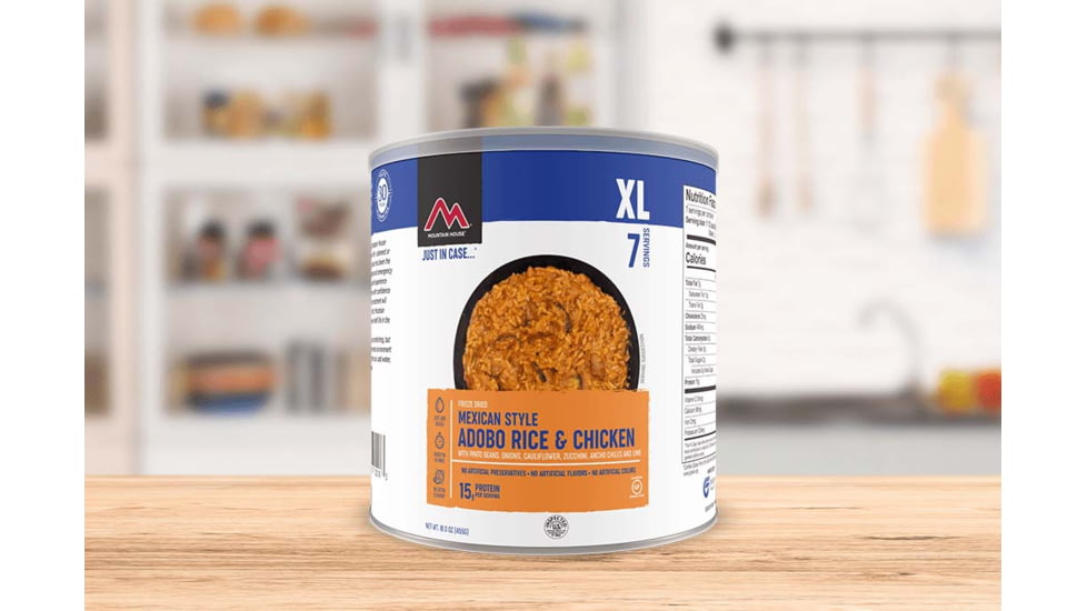 Mountain House Mexican Style Adobo Rice with Chicken, 7 Servings, 30176