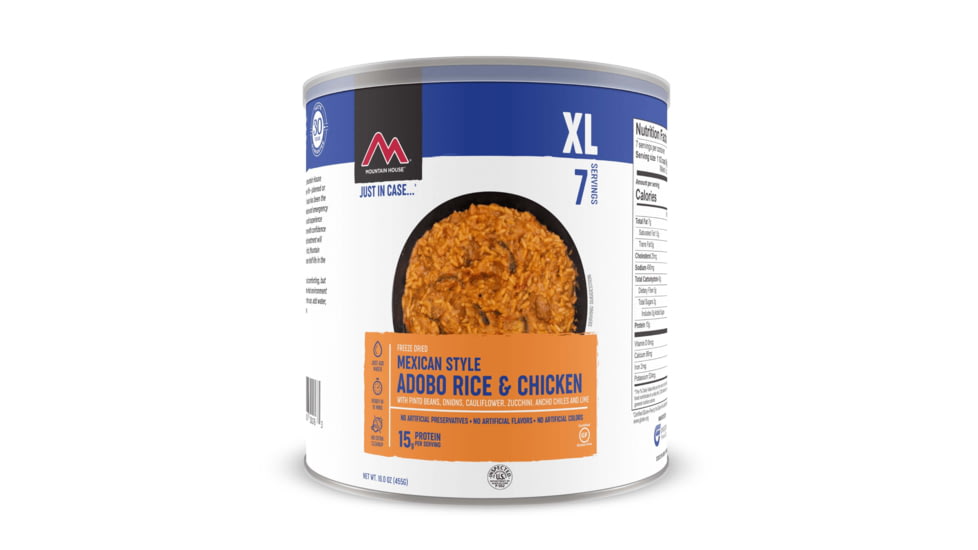 Mountain House Mexican Style Adobo Rice with Chicken, 7 Servings, 30176