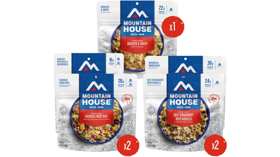 Mountain House 3-Day Emergency Food Kit Can Pouches Total/Kit