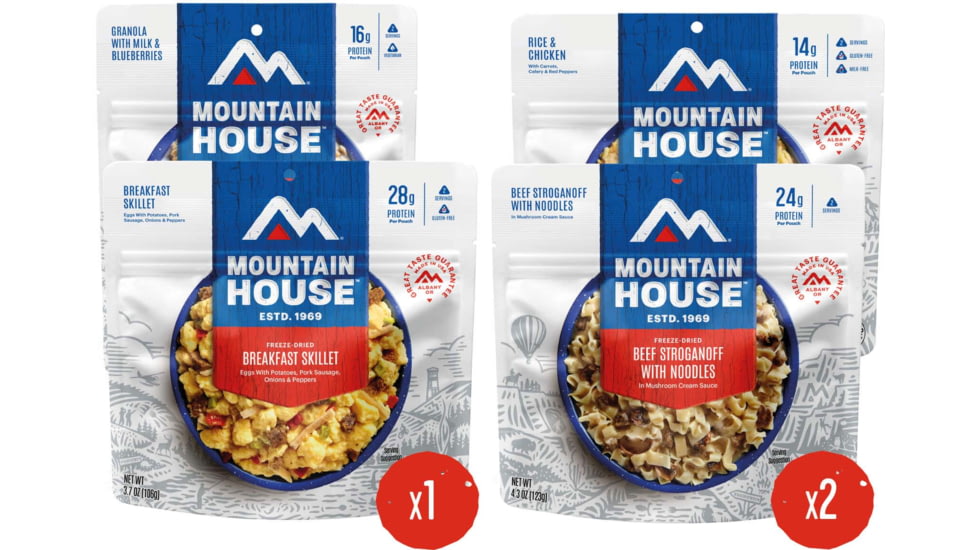 Mountain House Adventure Weekender Kit Can Pouches Total/Kit