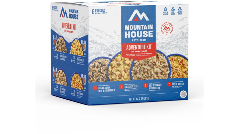 Mountain House Adventure Weekender Kit Can Pouches Total/Kit