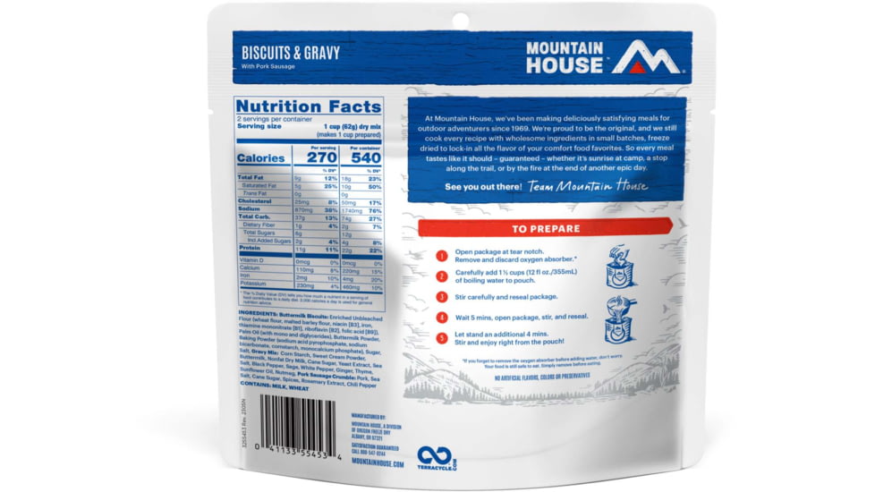 Mountain House Biscuits And Gravy Pouch