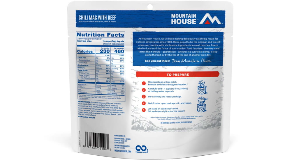 Mountain House Chili Mac with Beef Pouch