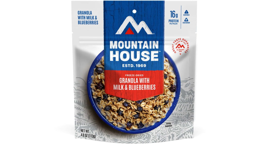 Mountain House Granola w/Milk / Blueberries Pouch