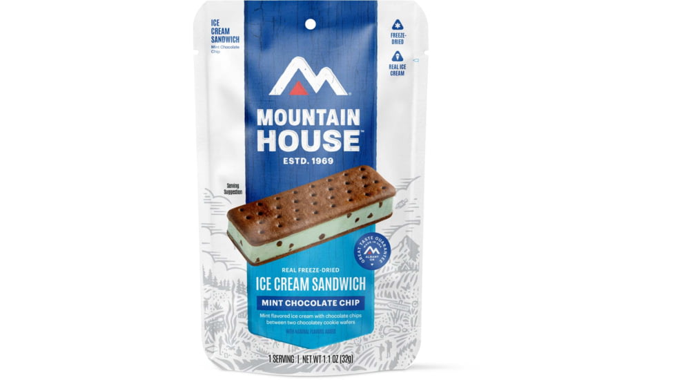 Mountain House Mint Chocolate Chip Ice Cream Sandwich Pouch