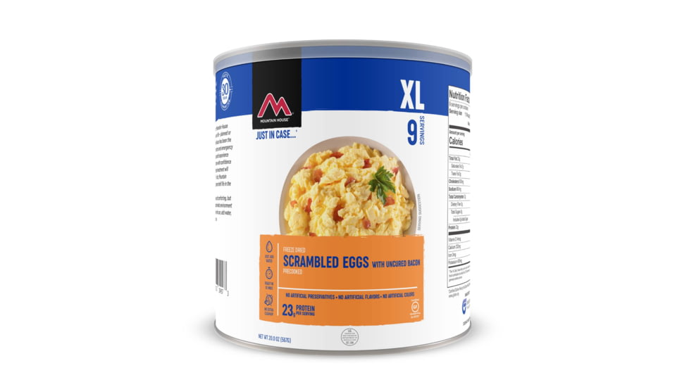 Mountain House Scrambled Eggs with Bacon, 9 Servings, 30457