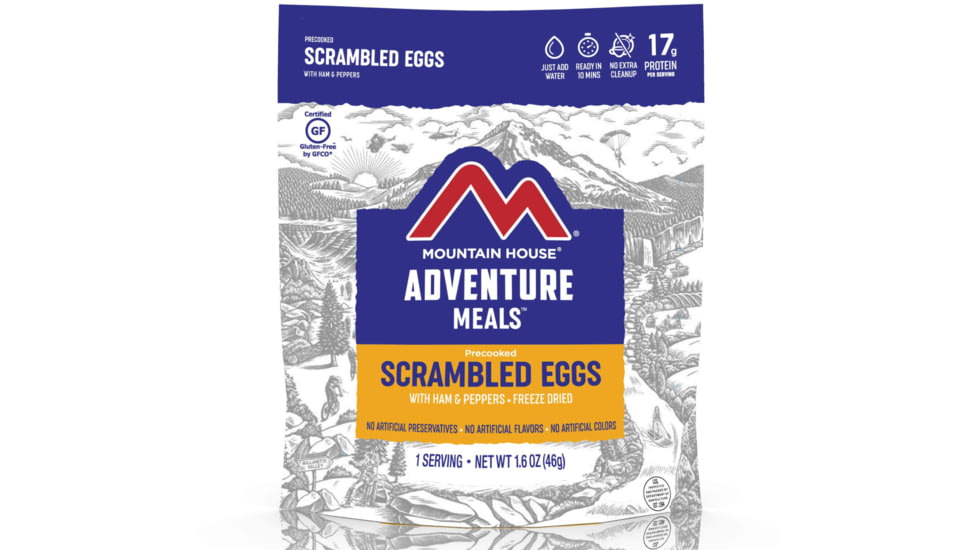 Mountain House Scrambled Eggs with Ham &amp; Peppers - Pouch, 1 Serving, 55455