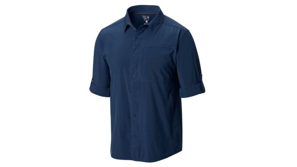Mountain Hardwear Chiller Long Sleeve Shirt - Mens-Zinc-X-Large mth0944-Zinc-X-Large