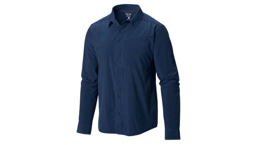 Mountain Hardwear Chiller Long Sleeve Shirt - Mens-Zinc-X-Large mth0944-Zinc-X-Large