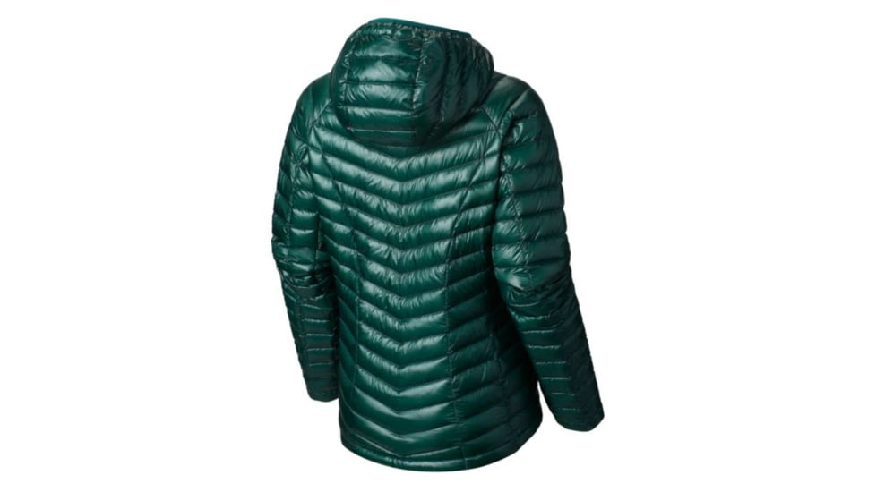 Mountain Hardwear Ghost Whisperer Hooded Down Jacket - Womens-Botanical Garden-Phantom Purple-Large mth0795-Botanical Garden/Phantom Purple-Large