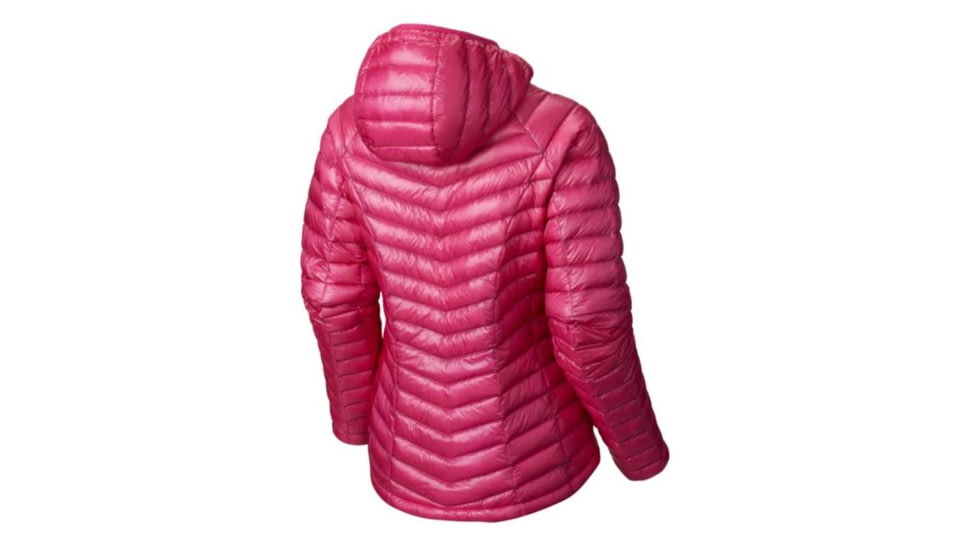 Mountain Hardwear Ghost Whisperer Hooded Down Jacket - Womens-Haute Pink-Medium mth0795-Haute Pink-Medium