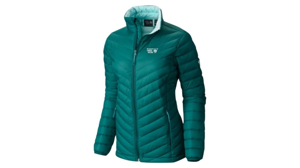 Mountain Hardwear Micro Ratio Down Jacket - Womens-Botanical Garden/Spray-Medium mth1087-Botanical Garden/Spray-Medium