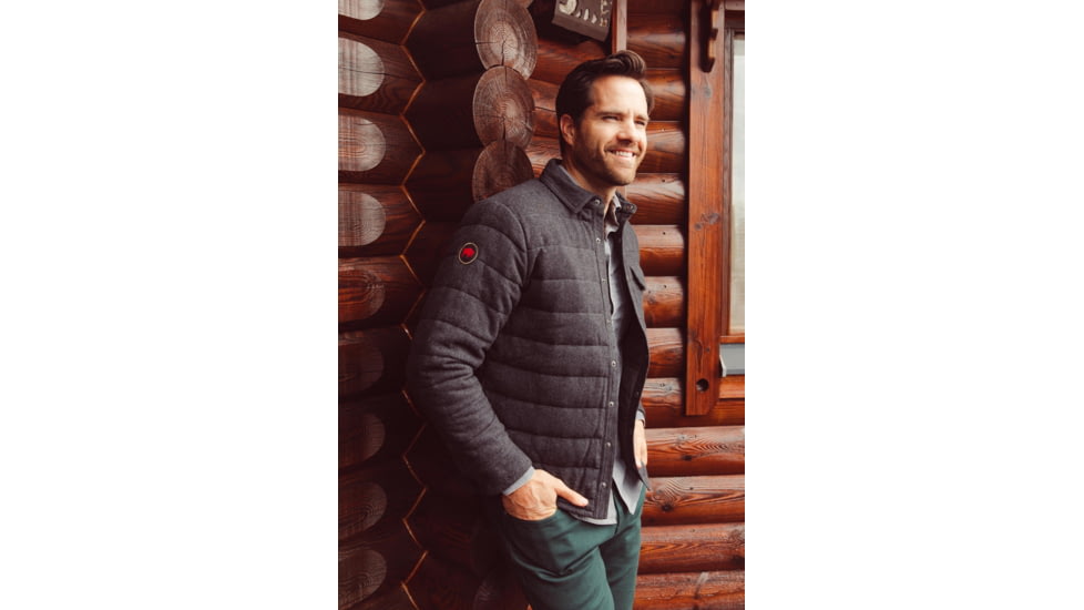 Mountain Khakis Archer Herringbone Shirtjac Classic Fit - Mens, Jackson Grey, M, I21021JACKSON GREYM