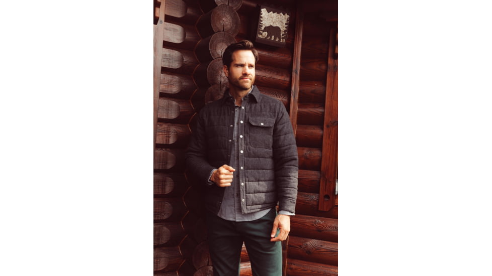 Mountain Khakis Archer Herringbone Shirtjac Classic Fit - Mens, Jackson Grey, S, I21021JACKSON GREYS