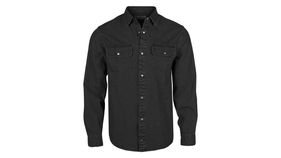 Mountain Khakis Austin Denim Shirt Relaxed Fit - Mens, Black, M, M12001BLACKM