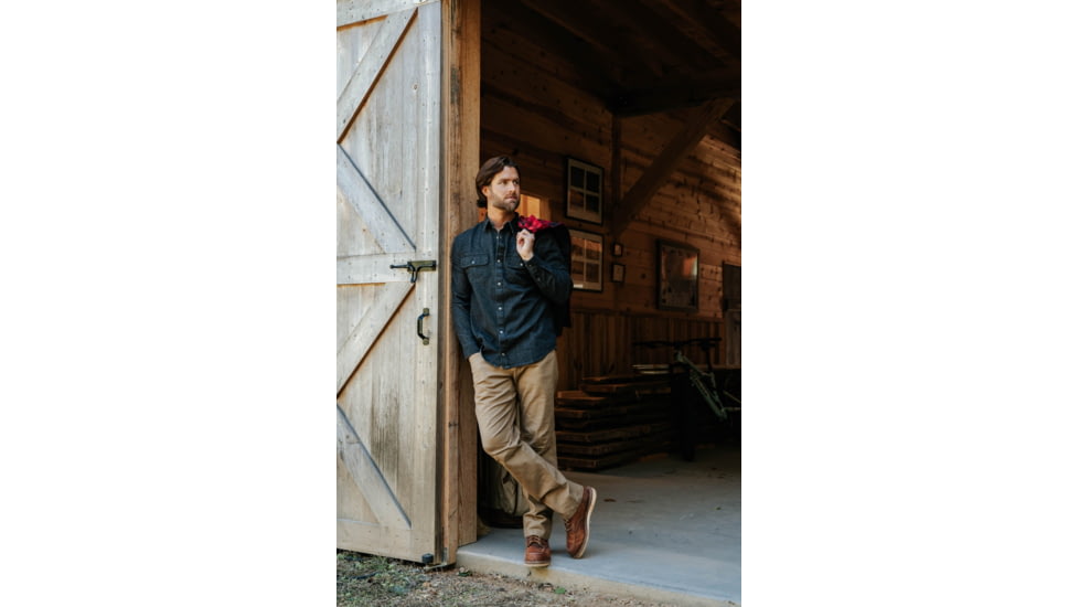 Mountain Khakis Austin Denim Shirt Relaxed Fit - Mens, Medium Wash, L, M12403MEDIUM WASHL