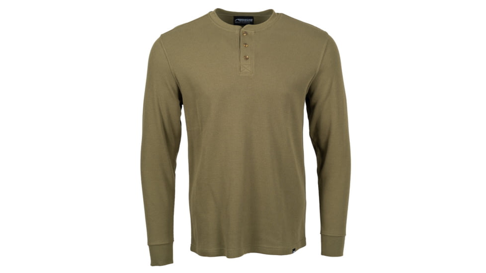 Mountain Khakis Axe Thermal Henley Classic Fit - Mens, Forest Moss, S, O46301FOREST MOSSS