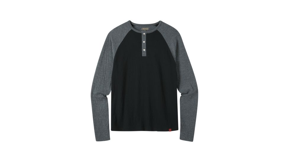 Mountain Khakis Dugout Henley - Mens, Black, Large, 3711076200-107-Large