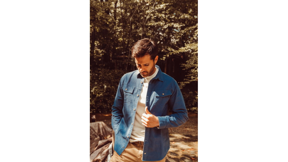 Mountain Khakis Hamilton Chamois Shirt Relaxed Fit - Mens, Faded Indigo, XL, K99409FADED INDIGOXL