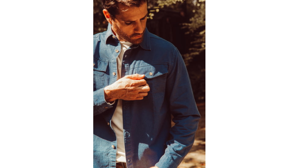 Mountain Khakis Hamilton Chamois Shirt Relaxed Fit - Mens, Faded Indigo, XL, K99409FADED INDIGOXL