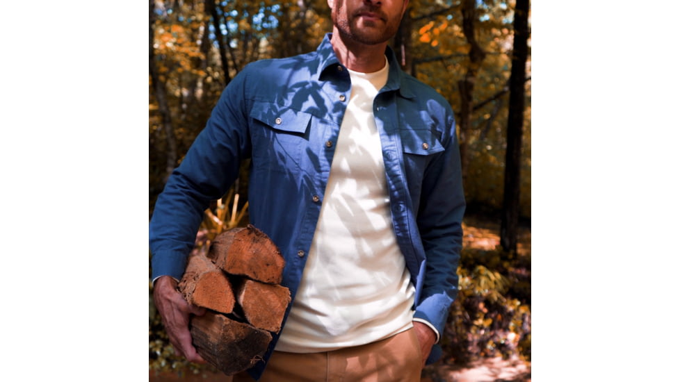 Mountain Khakis Hamilton Chamois Shirt Relaxed Fit - Mens, Faded Indigo, XL, K99409FADED INDIGOXL