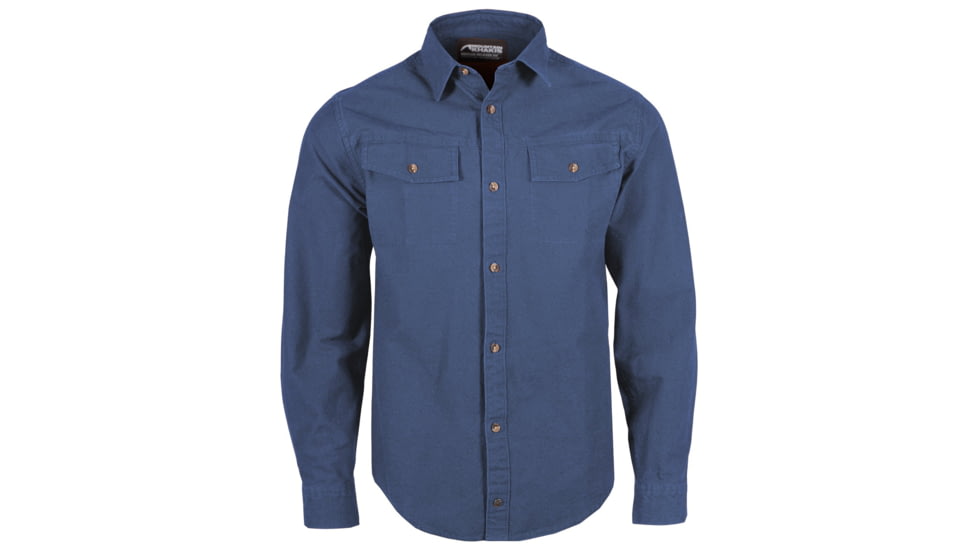 Mountain Khakis Hamilton Chamois Shirt Relaxed Fit - Mens, Faded Indigo, XL, K99409FADED INDIGOXL