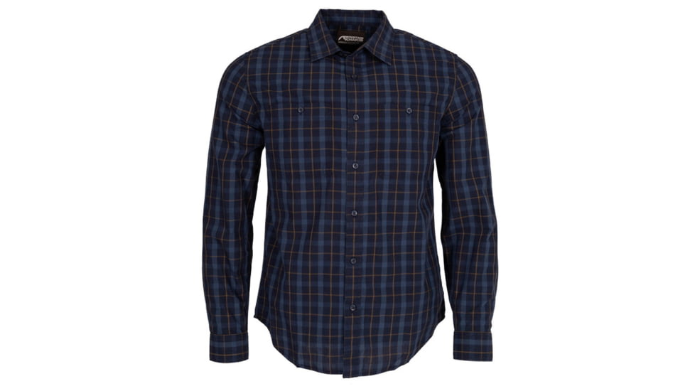 Mountain Khakis Midtown Long Sleeve Woven Shirt Classic Fit - Mens, Crater Navy, XL, O65401CRATER NAVYXL
