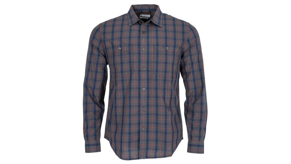 Mountain Khakis Midtown Long Sleeve Woven Shirt Classic Fit - Mens, Jackson Grey, XL, O65021JACKSON GREYXL