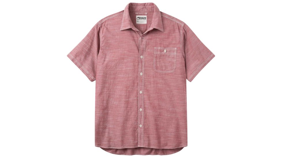 Mountain Khakis Mountain Chambray Short Sleeve Shirt - Men's-Garnet-Medium