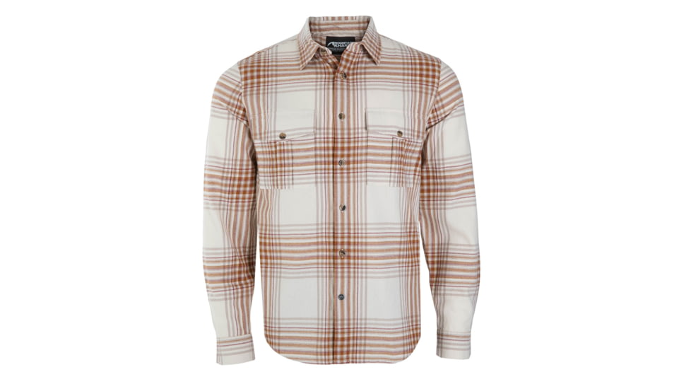 Mountain Khakis Noda Flannel Shirt Classic Fit - Mens, Parchment, M, N41102PARCHMENTM